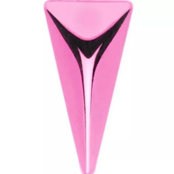 2 Pink Titanium Triangle Cheater Plugs - Picture 2 of 3